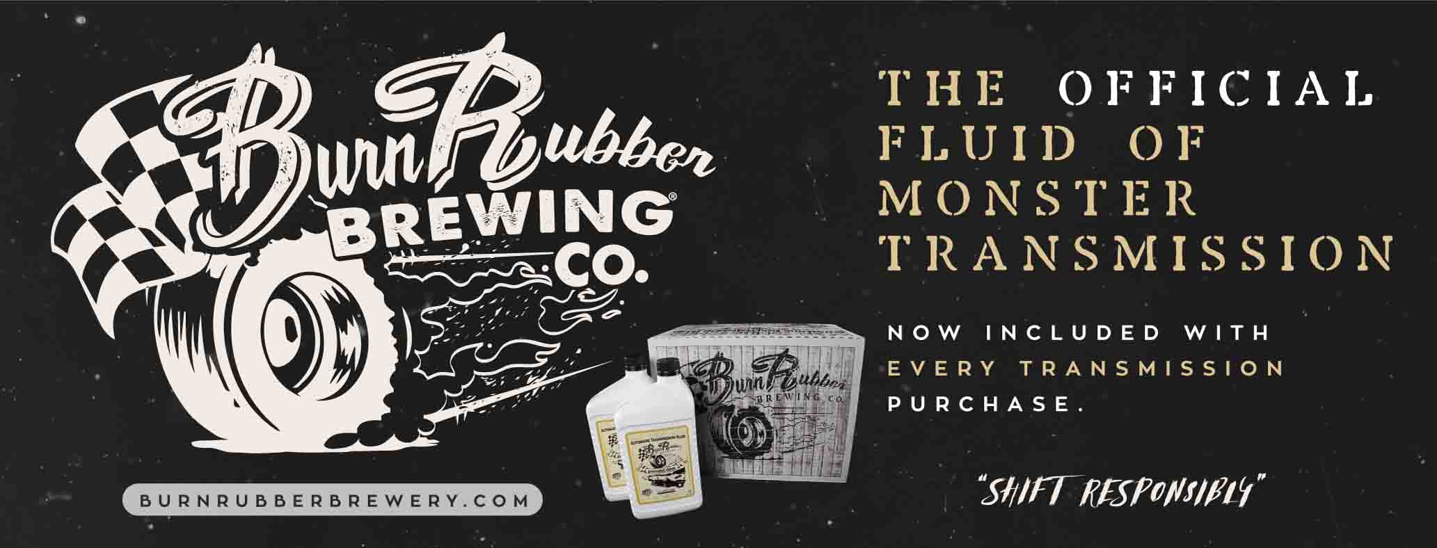 Burn Rubber Brewing Banner